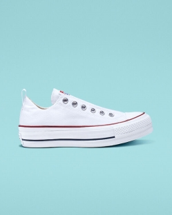 Converse Chuck Taylor All Star Női Slip On Piros/Fehér/Kék | CXARFNZ-HU